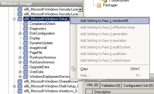 ������� 2: ���������� x86_Microsoft-Windows-Setup ���������� � �������� ������������ windowsPE