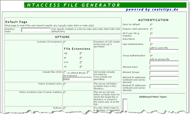 ��� ������������� ���� .htaccess