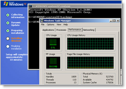 ��������� ������ � ��������� ����� �� ����� ��������� Windows XP