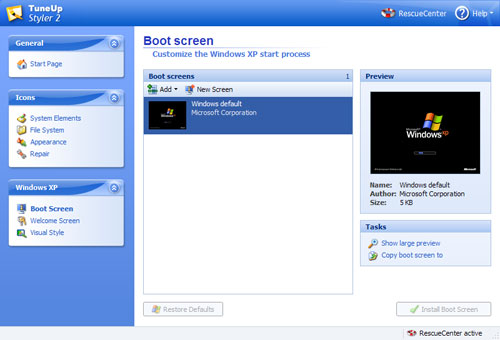 TuneUp Styler 2 Boot Screen